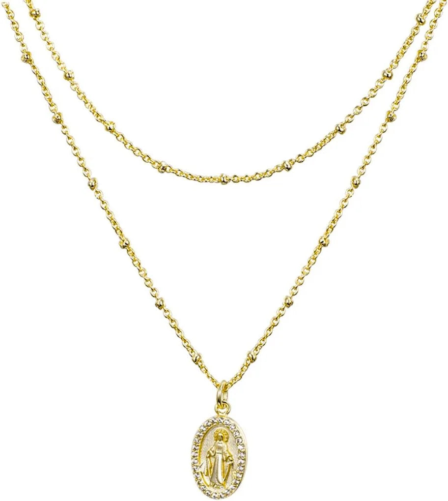 Gold plated chain with Charm
